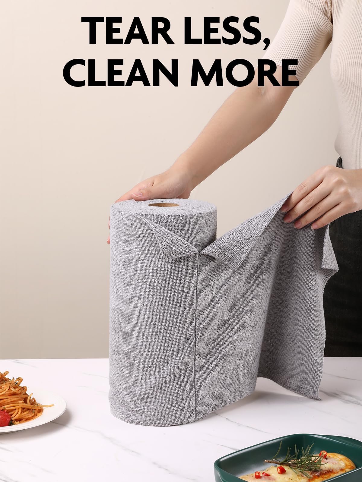 Premium Microfiber Towels – 20 Super Absorbent, Lint‑Free Pack Roll